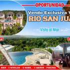 IMPONENTE VILLA 3 NIVELES EN  RIO SAN JUAN, CON VISTA AL MAR, 5 HABS