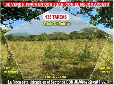 Vendo Finca GANADERA &ndash; AGRICOLA de 135 tareas en DON JUAN, MONTE PLATA